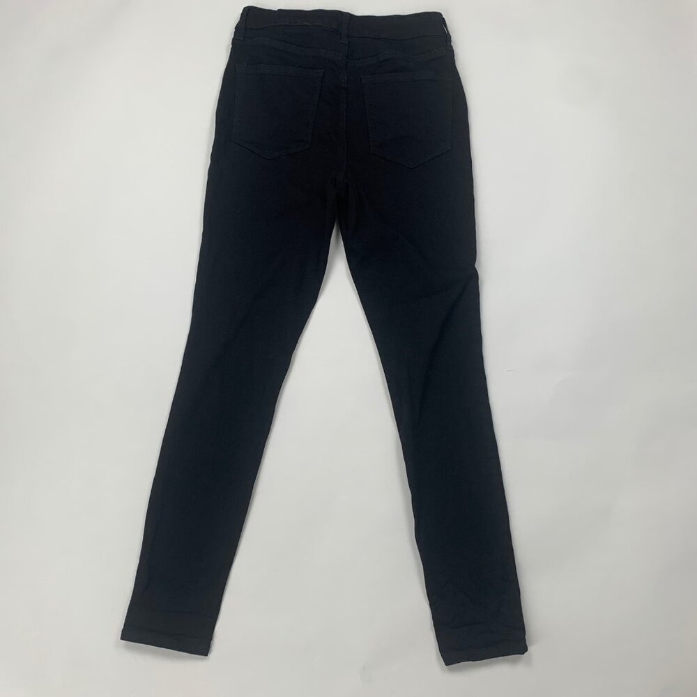 Old Navy Rockstar Super Skinny Jeans Women's Size 6 Black Denim High Rise - Picture 2 of 8